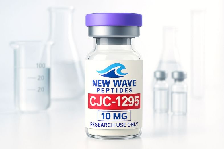 CJC-1295 is studied in lab settings for its role in stimulating growth hormone and IGF-1 release